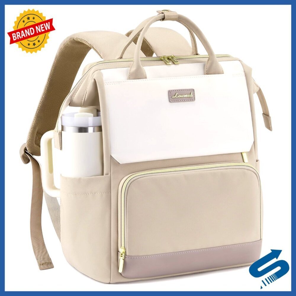 Laptop Backpack with Tumbler Holder Travel Work Daypack Casual Chic Durable - Picture 1 of 6